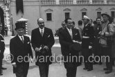 François Mitterrand. Wedding of Grace Kelly and Prince Rainier. Monaco 1956. - Photo by Edward Quinn