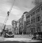 Fire drill on the Place du Palais. Monaco 1951 - Photo by Edward Quinn