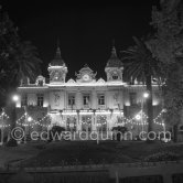 Casino Monte Carlo at night. Monaco 1953. - Photo by Edward Quinn