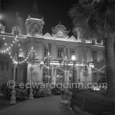 Casino Monte Carlo at night. Monaco 1953. - Photo by Edward Quinn