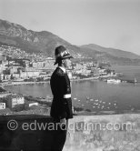 A guard at Le Rocher, Monaco-Ville 1954. - Photo by Edward Quinn