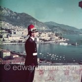 A guard at Le Rocher, Monaco-Ville 1954. - Photo by Edward Quinn
