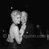 Otto Preminger and Kim Novak. Cannes Film Festival 1956 - Photo by Edward Quinn