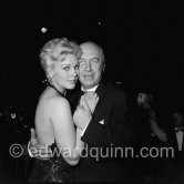 Otto Preminger and Kim Novak. Cannes Film Festival 1956 - Photo by Edward Quinn