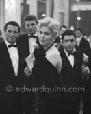 Kim Novak at a gala evening in Cannes in 1956, the year she was voted American number one box-ofﬁce star and Queen of the Cannes Film Festival. - Photo by Edward Quinn