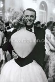 Kim Novak and Cary Grant, her escort at the Film Festival was Cary Grant. Cannes 1959. - Photo by Edward Quinn