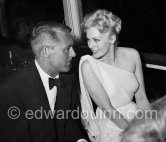 Kim Novak had been the queen of the Cannes Film Festival in 1956. She came again in 1959 as her film "In the Middle of the Night" was presented. Cary Grant had been separated from his third wife, the actress Betsy Drake, since 1958. The romance between Grant and Kim Novak was one of the highlights of the 1959 Festival. - Photo by Edward Quinn