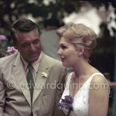 Kim Novak had been the queen of the Cannes Film Festival in 1956. She came again in 1959 as her film "In the Middle of the Night" was presented. Cary Grant had been separated from his third wife, the actress Betsy Drake, since 1958. The romance between Grant and Kim Novak was one of the highlights of the 1959 Festival. - Photo by Edward Quinn