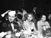 Prince Alexander of Yugoslavia, Tina Onassis and Princess Maria Pia of Yugoslavia. New Year's Eve Gala, Monte Carlo 1956. - Photo by Edward Quinn