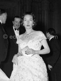 The wife of Sir Duncan Orr–Lewis, successful Canadian businessman, "Bal de la Rose" gala dinner at the International Sporting Club in Monte Carlo 1956. - Photo by Edward Quinn