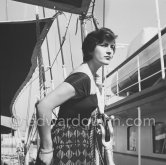 Irene Papas, (Greek actress), Cannes Film Festival 1952. - Photo by Edward Quinn