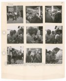 Contact prints Pablo Picasso at Vallauris 1951, collage by Edward Quinn. - Photo by Edward Quinn