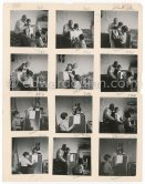 Contact prints of the photos of the drawing lesson given by Pablo Picasso to his children Claude Picasso and Paloma Picasso. "La Galloise", Vallauris 16.4.1953. Collage by Edward Quinn. - Photo by Edward Quinn