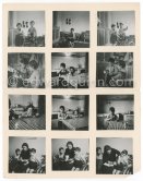 Contact prints: Paloma Picasso and Claude Picasso at La Galloise, collage by Edward Quinn. Vallauris 1953. - Photo by Edward Quinn