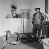 Pablo Picasso at Studio Le Fournas, Vallauris 1953. - Photo by Edward Quinn