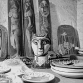 The storerooms at Madoura pottery where Pablo Picasso keeps the originals. - Photo by Edward Quinn