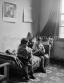 Claude Picasso and Paloma Picasso. La Galloise, Vallauris 1953. - Photo by Edward Quinn