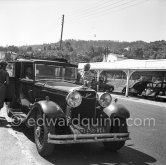Pablo Picasso with Paulo Picasso and his Hispano-Suiza. Hispano-Suiza type H6B (6.6 litre engine) and this particular chassis (number 12293) left the factory at Bois-Colombes in 1930. Vallauris 1953. - Photo by Edward Quinn