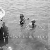 Picasso and his daugher Maya. Golfe-Juan 1954. - Photo by Edward Quinn