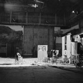 Pablo Picasso during filming of "Le mystère Picasso". Nice, Studios de la Victorine 1955. - Photo by Edward Quinn