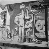 "La Garoupe" first version, Film "Le mystère Picasso", Nice, Studios de la Victorine 1955. - Photo by Edward Quinn