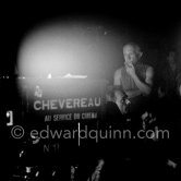 Pablo Picasso, Henri-Georges Clouzot and a member of the film crew during filming of "Le mystère Picasso", Nice, Studios de la Victorine 1955. - Photo by Edward Quinn