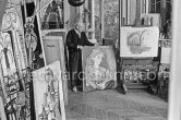 Pablo Picasso at La Californie, Cannes 1955. - Photo by Edward Quinn