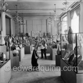 Pablo Picasso at the "Exposition Internationale Céramique". Cannes 1955. - Photo by Edward Quinn