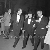 Pablo Picasso attending the showing of "Le mystère Picasso". Cannes Film Festival 1956. - Photo by Edward Quinn