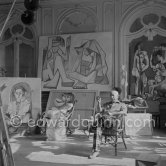 Pablo Picasso at La Californie, Cannes 1956. - Photo by Edward Quinn