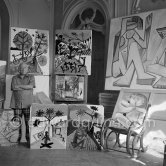 Pablo Picasso at La Californie, Cannes 1956. - Photo by Edward Quinn