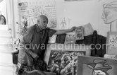 Pablo Picasso at La Californie, Cannes 1956. - Photo by Edward Quinn