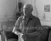 Pablo Picasso. La Californie, Cannes 1956. (Digitized from Vintage Print, original negative missing) - Photo by Edward Quinn