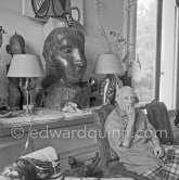 Pablo Picasso at La Californie, Cannes 1956. - Photo by Edward Quinn