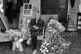 Pablo Picasso in 1956, on the occasion of his 75th birthday on 25.10. La Californie, Cannes 1956. - Photo by Edward Quinn