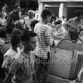 After the bullfight: Pablo Picasso and Maya Picasso. First Corrida of Vallauris 1954 - Photo by Edward Quinn
