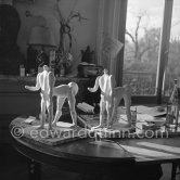 Two plasters of "Centaure". La Californie, Cannes 1956. - Photo by Edward Quinn