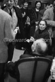 Lilja Brik, muse of Vladimir Mayakovsky, sister of Elsa Triolet, at a private viewing of his Pablo Picasso's llustrations in the Matarasso gallery in Nice. Behind left with dark hat Nadine Léger, wife of Fernand Léger, left Cocteau, Thorez in the foreground. Exposition "Pablo Picasso. Un Demi-Siècle de Livres Illustrés". Galerie H. Matarasso. 21.12.1956-31.1.1957.
Nice 1956. - Photo by Edward Quinn