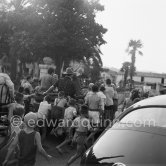 After the bullfight: Pablo Picasso and Maya Picasso. First Corrida of Vallauris 1954 - Photo by Edward Quinn