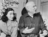 Picasso and Jacqueline. La Californie, Cannes 1957. - Photo by Edward Quinn