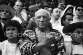 Local Corrida. Claude Picasso, Pablo Picasso, Paloma Picasso, Vallauris 1957. - Photo by Edward Quinn