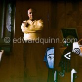 Pablo Picasso at his mansion La Californie, Cannes 1957. - Photo by Edward Quinn