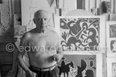 Pablo Picasso at La Californie, Cannes 1959. - Photo by Edward Quinn
