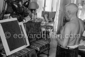 Pablo Picasso at La Californie, Cannes 1959. - Photo by Edward Quinn