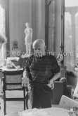 Pablo Picasso at La Californie, Cannes 1959. - Photo by Edward Quinn