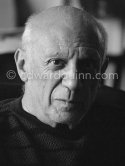 Pablo Picasso at La Californie, Cannes 1959. - Photo by Edward Quinn