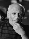 Pablo Picasso at La Californie, Cannes 1959. - Photo by Edward Quinn