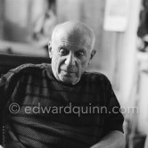 Pablo Picasso at La Californie, Cannes 1959. - Photo by Edward Quinn