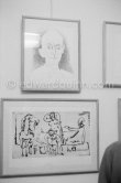 Exhibition "Pablo Picasso. Oeuvre gravé. Galerie des Ponchettes, Nice, 1.1960-3.1960." - Photo by Edward Quinn