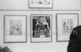 Exhibition "Pablo Picasso. Oeuvre gravé. Galerie des Ponchettes, Nice, 1.1960-3.1960." - Photo by Edward Quinn